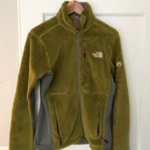 North Face summit series moss green fleece - M